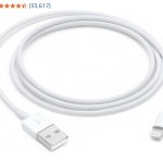 Cable Apple/ USB-A a Lightning/ 1m/ Blanco