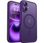 Funda magnética translúcida mate a prueba de golpes para iPhone 17 16 15 14 13 12 11 Pro Max Plus para cubierta de carga inalámbrica Magsafe