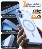 Funda magnética translúcida mate a prueba de golpes para iPhone 17 16 15 14 13 12 11 Pro Max Plus para cubierta de carga inalámbrica Magsafe - Imagen 4