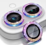 Para iPhone 16 17/iPhone 16 Plus Protector de lente de cámara Bling, [Decoración de brillo] Cubierta de vidrio templado Ultra-HD, Metal - Imagen 3