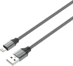 LDNIO LS441 Lightning 2.4A Fast charging Data Cable 1M Length - Gray - Image 3