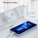 Cargador 25W  Carga Rápida de Usb a Ligthing para iPhone - PD 3.0 tipo C bloque de carga para iPhone 14/13/12/11/XR/XS/X/8 (paquete de 1) - Imagen 2